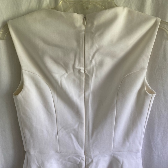 NWT Ladies French Connection sz 2 Fit n Flare White Sleeveless Dress - Picture 7 of 7